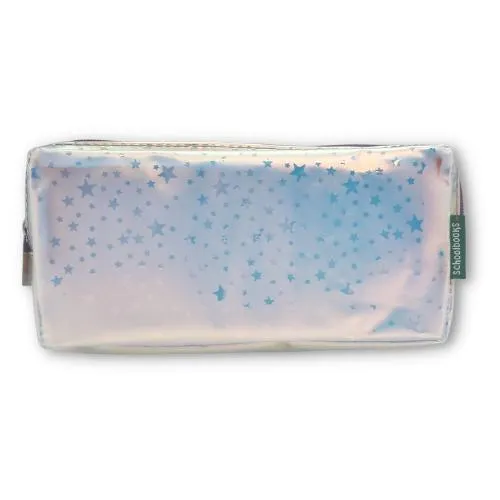 ■ Schoolbooks.ie - Double Pencil Case - Silver Stars