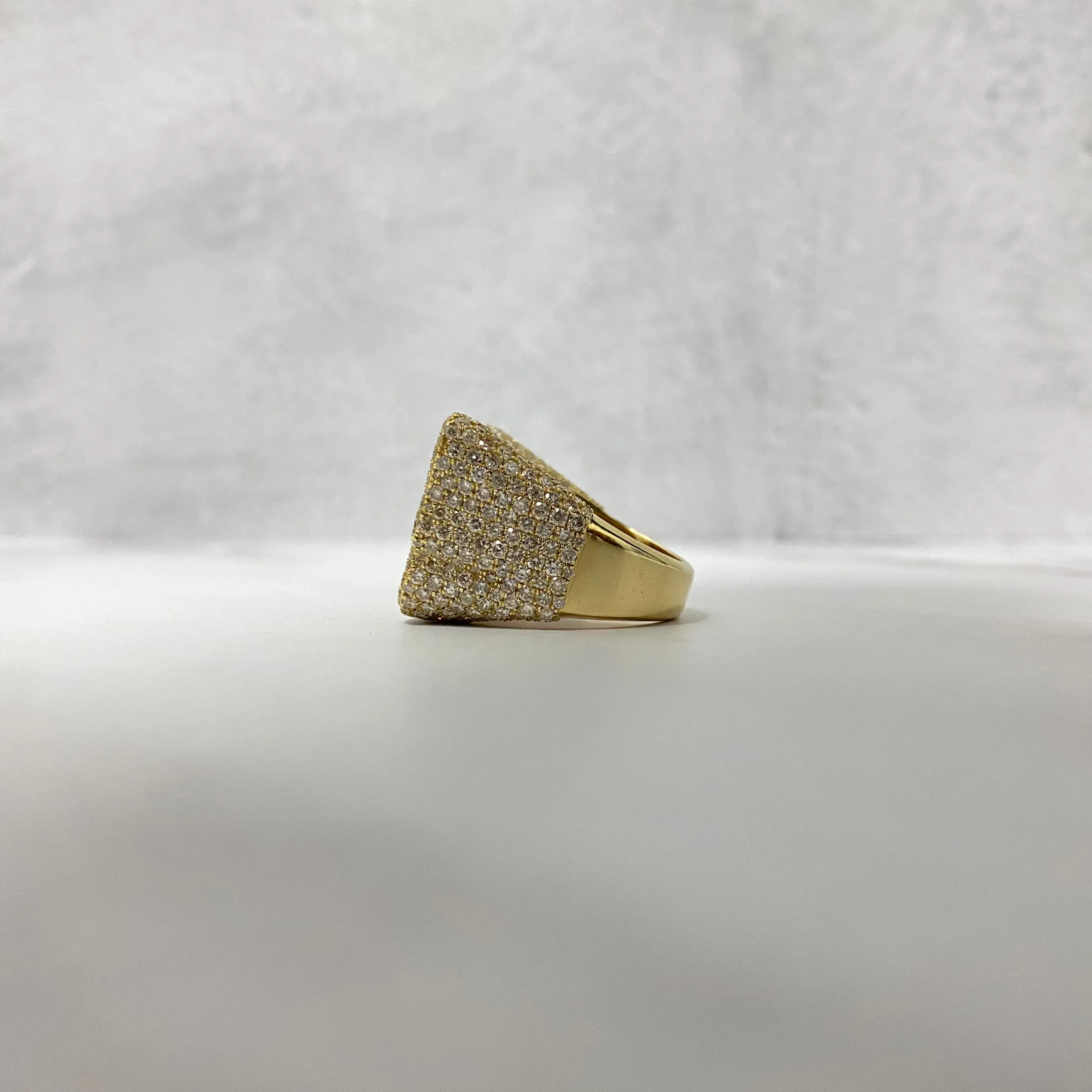 10K Yellow Gold Diamond Butterfly Ring 3.6Ct Lab Dia / Sapph / 10.1gr / Size 7