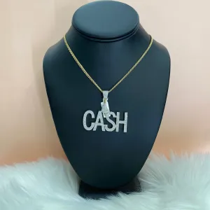 10K Yellow Gold Diamond Cash Pendant 2.68Ct / 14.1gr