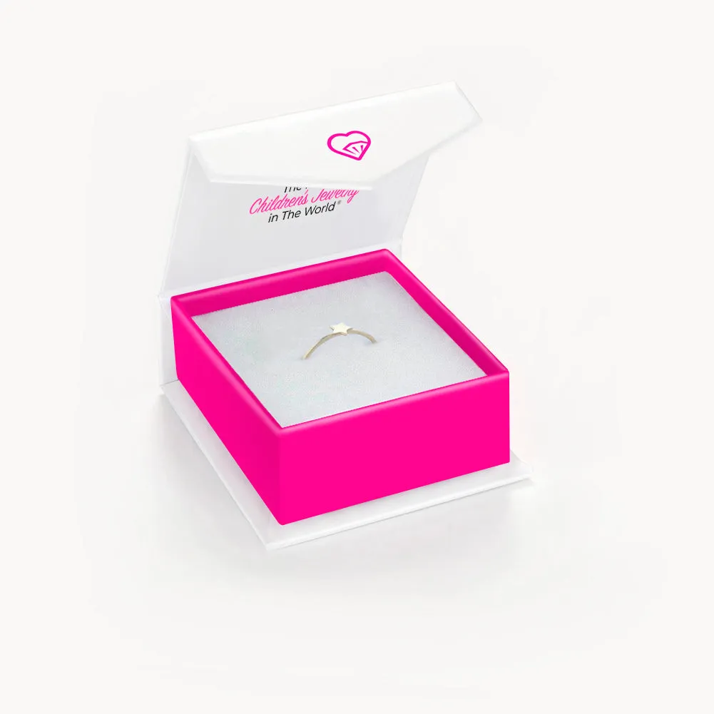 14k Gold Dainty Star Size 3-6 Baby / Toddler / Kids Ring