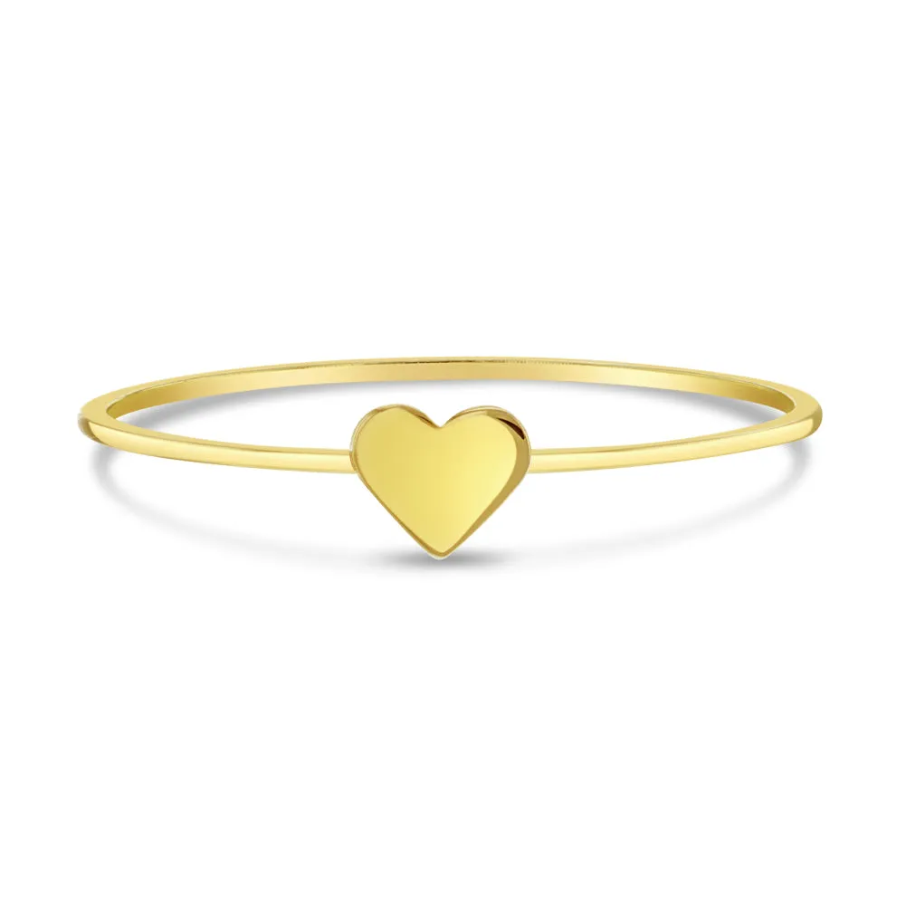 14k Gold Heart Women's Ring