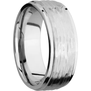 14K White Gold with Treebarkh , Polish Finish