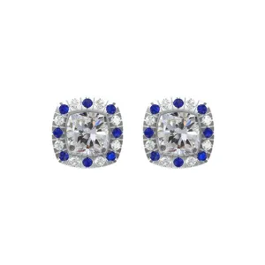 14KT White Gold & Diamond Studded Fashion Earrings  - 1/10 ctw