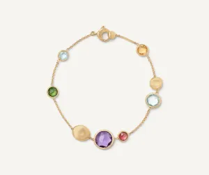 18K Yellow Gold Multicolored Bracelet