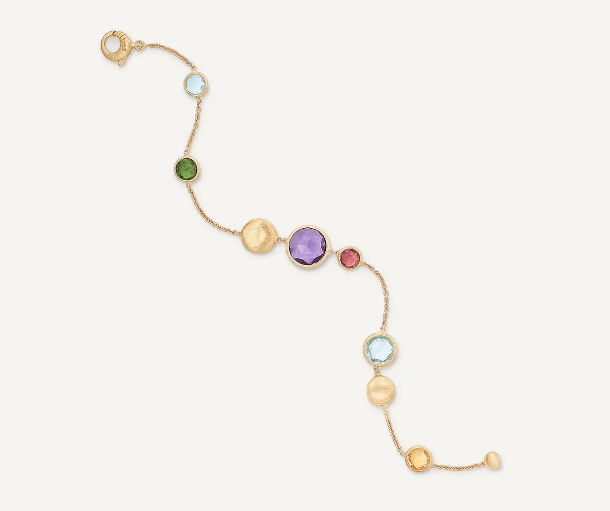 18K Yellow Gold Multicolored Bracelet