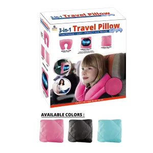 3-in-1 Travel Pillow – The Perfect Neck, Back, & Tablet Companion