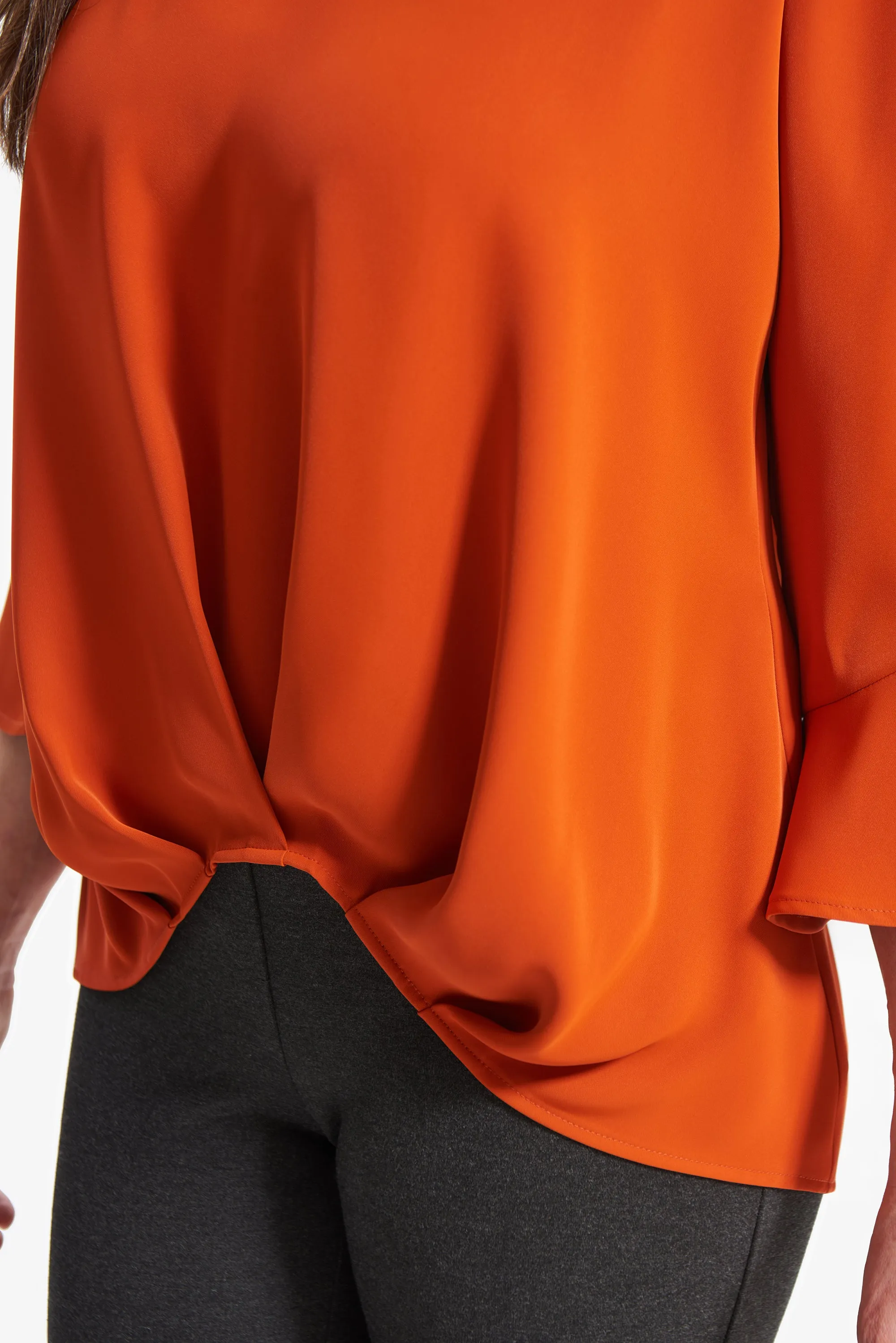 3/4 Sleeve V-Neck Blouse
