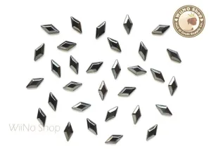 4 x 8mm Gunmetal Diamond Shape Metal Studs - 25 pcs