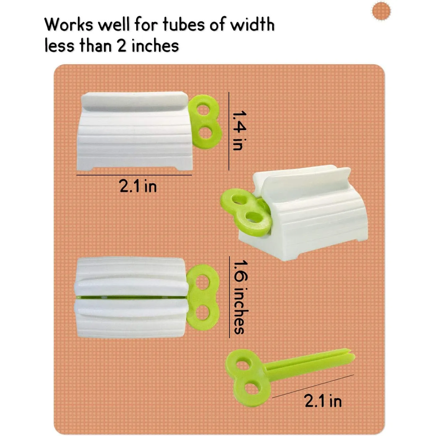 6-Pieces: Multi-Purpose Toothpaste Dispenser