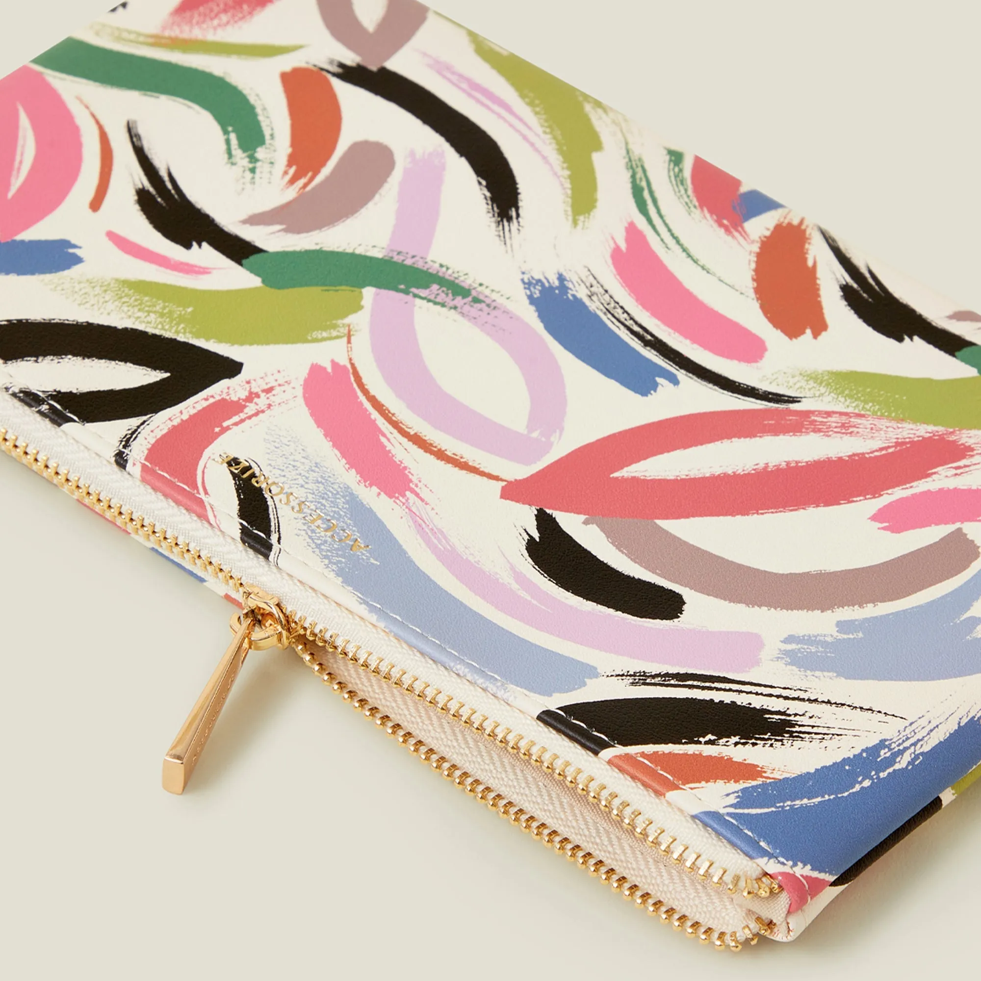 Abstract Brushstroke Print Pencil Case