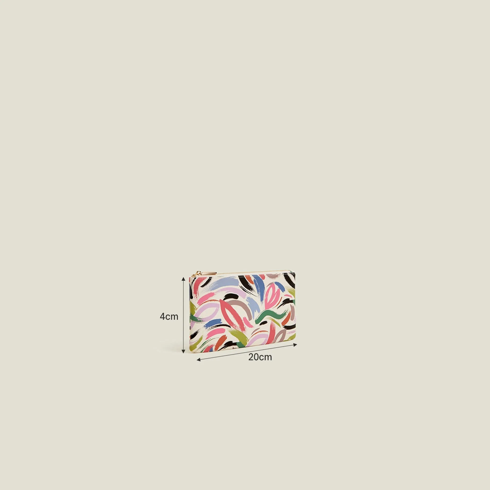 Abstract Brushstroke Print Pencil Case