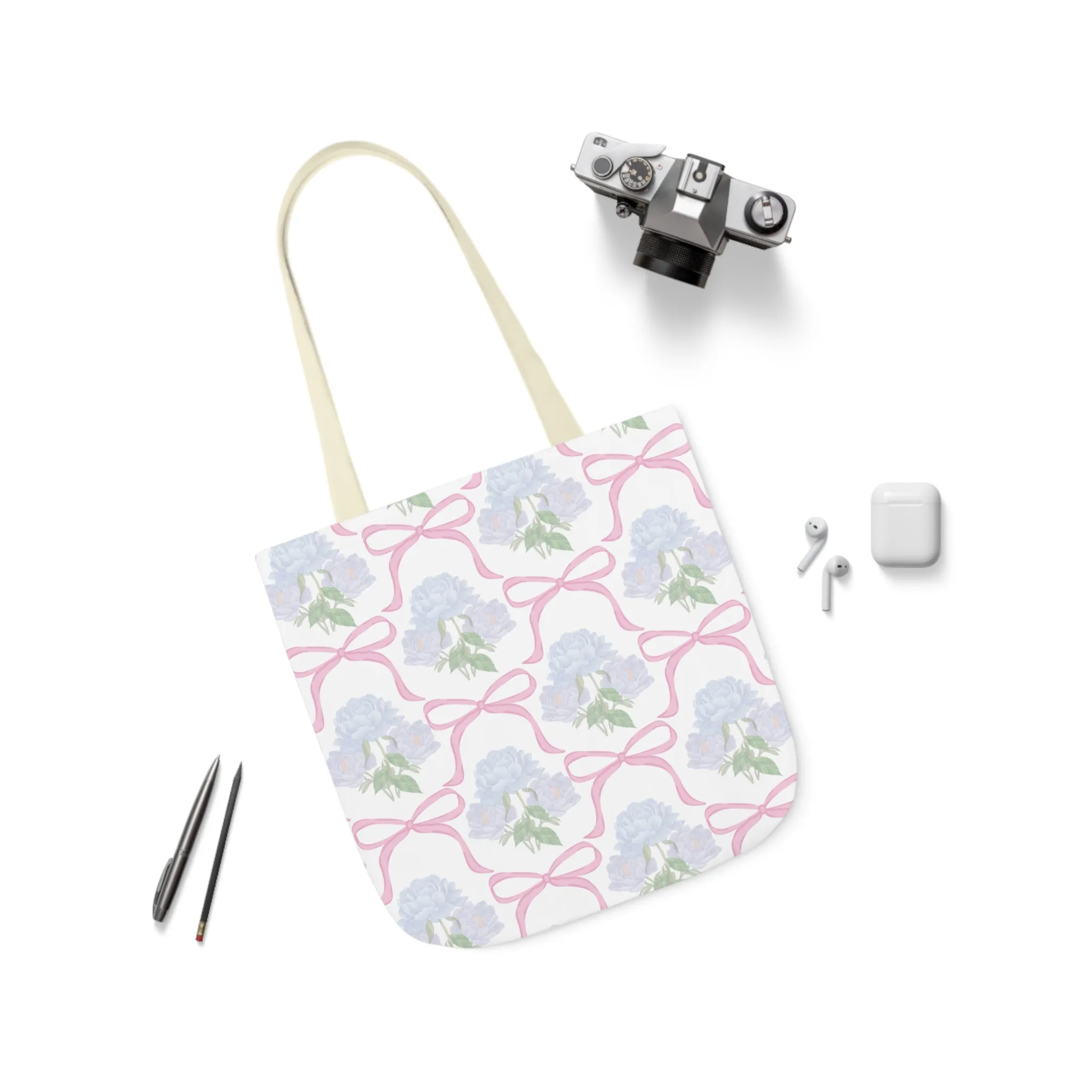 Adeline Print Canvas Tote Bag with 5-Color Straps | Lightweight, Durable, Picture-Perfect Quality