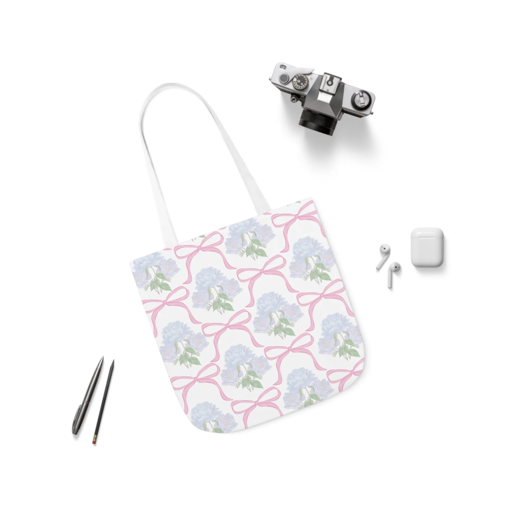 Adeline Print Canvas Tote Bag with 5-Color Straps | Lightweight, Durable, Picture-Perfect Quality