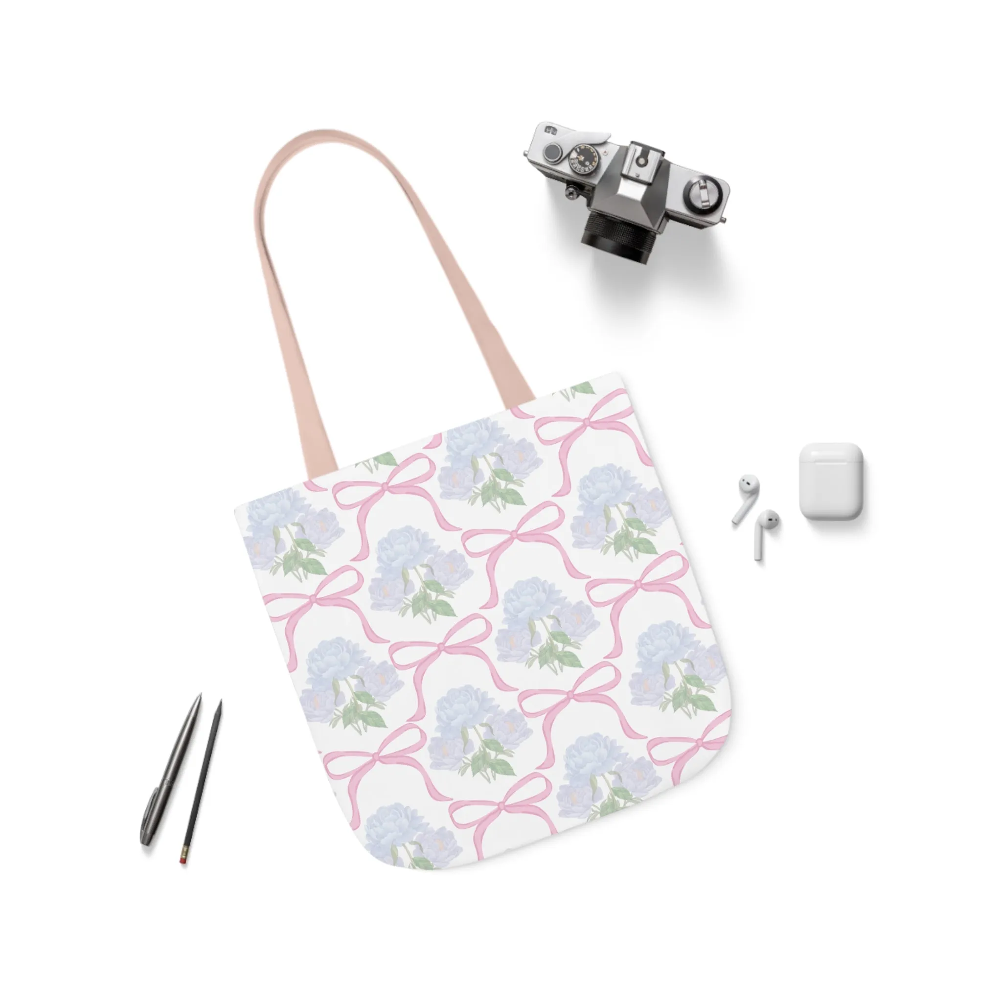 Adeline Print Canvas Tote Bag with 5-Color Straps | Lightweight, Durable, Picture-Perfect Quality