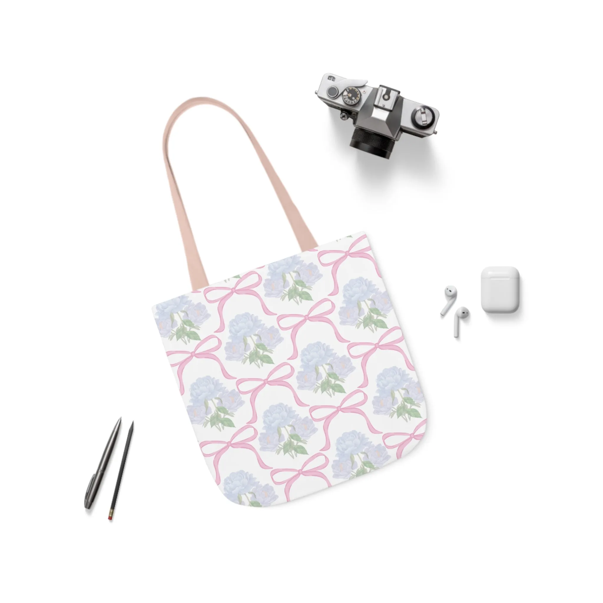 Adeline Print Canvas Tote Bag with 5-Color Straps | Lightweight, Durable, Picture-Perfect Quality