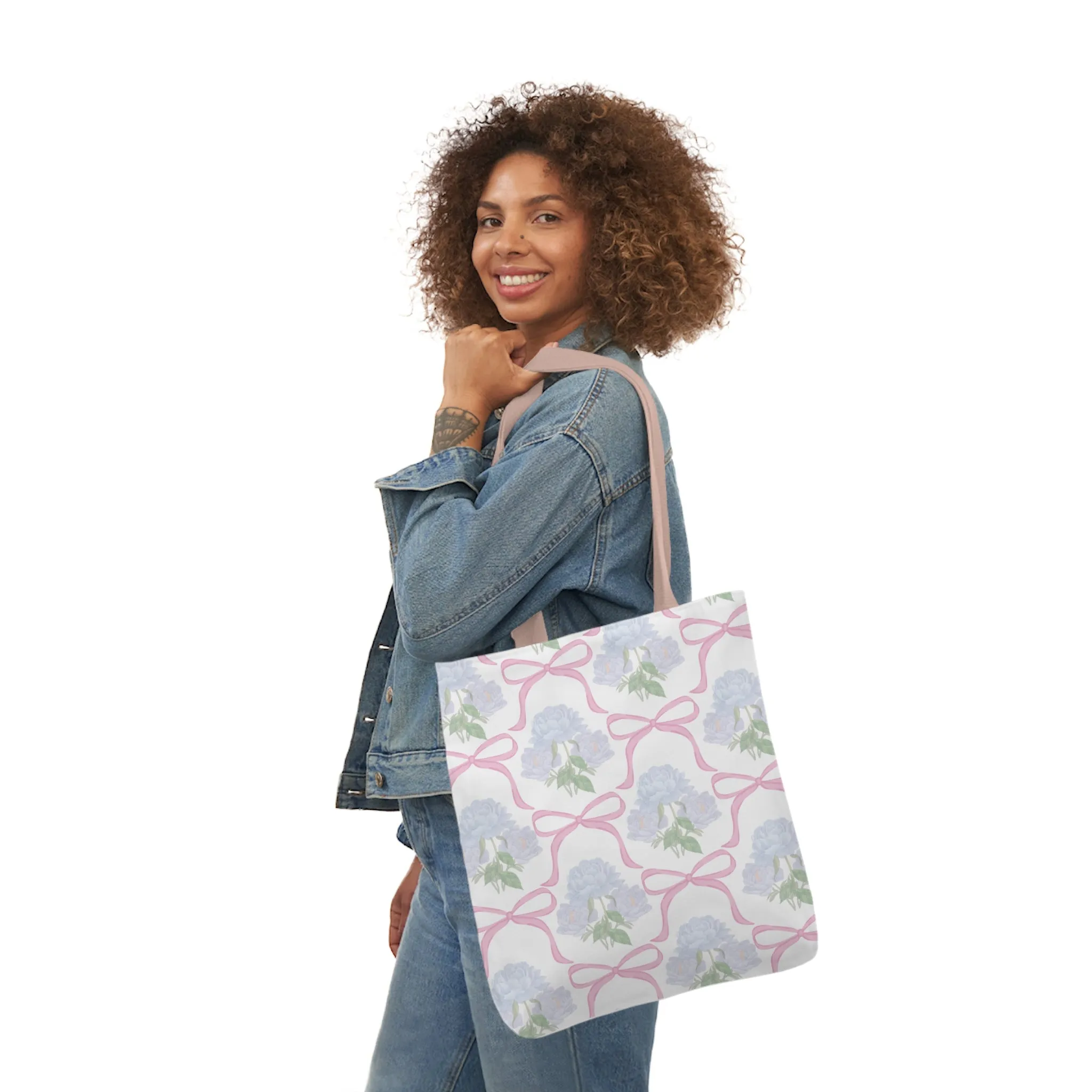 Adeline Print Canvas Tote Bag with 5-Color Straps | Lightweight, Durable, Picture-Perfect Quality