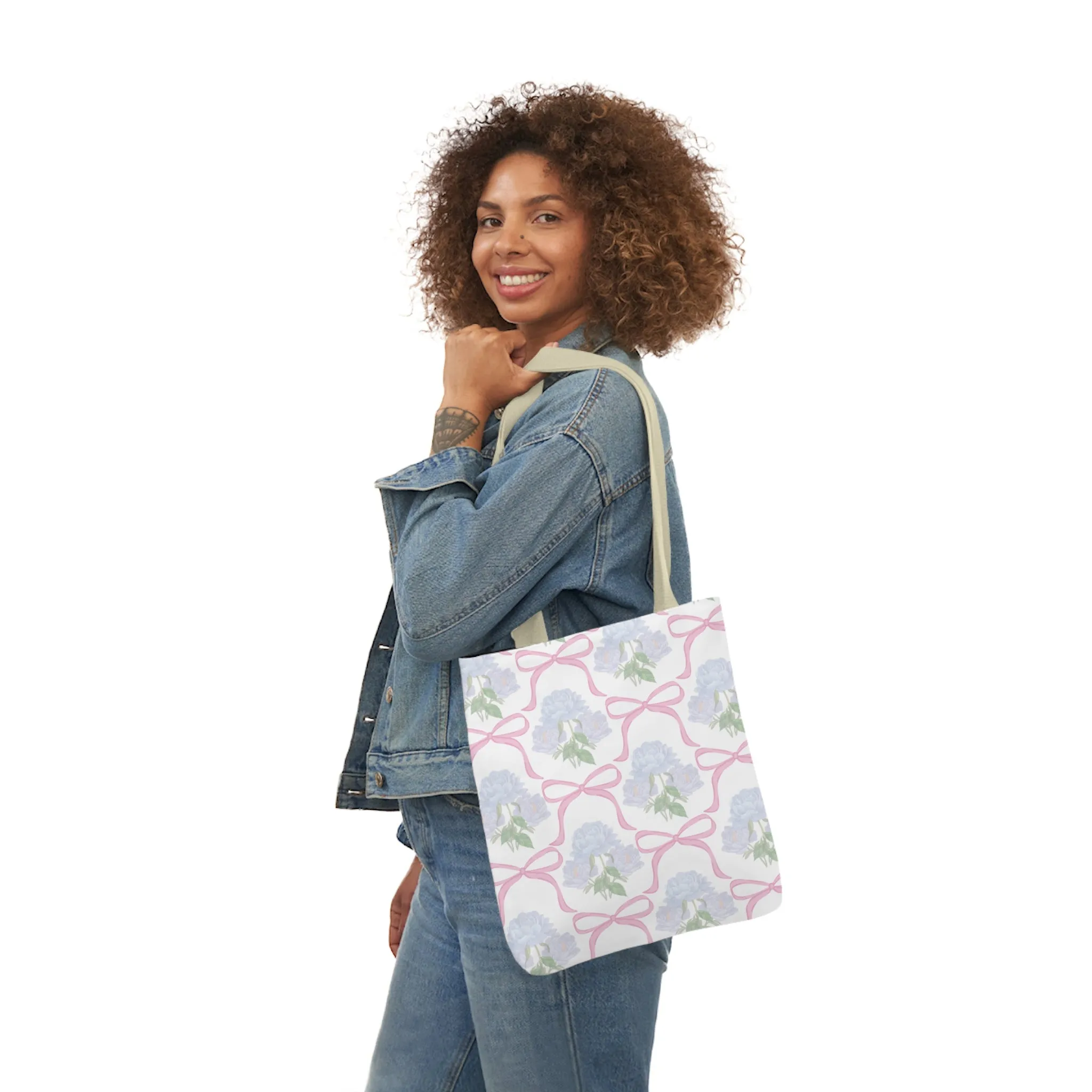 Adeline Print Canvas Tote Bag with 5-Color Straps | Lightweight, Durable, Picture-Perfect Quality