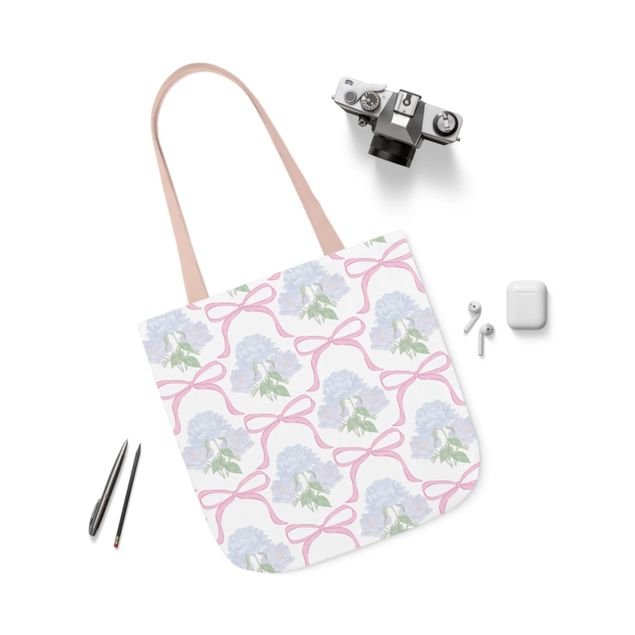 Adeline Print Canvas Tote Bag with 5-Color Straps | Lightweight, Durable, Picture-Perfect Quality