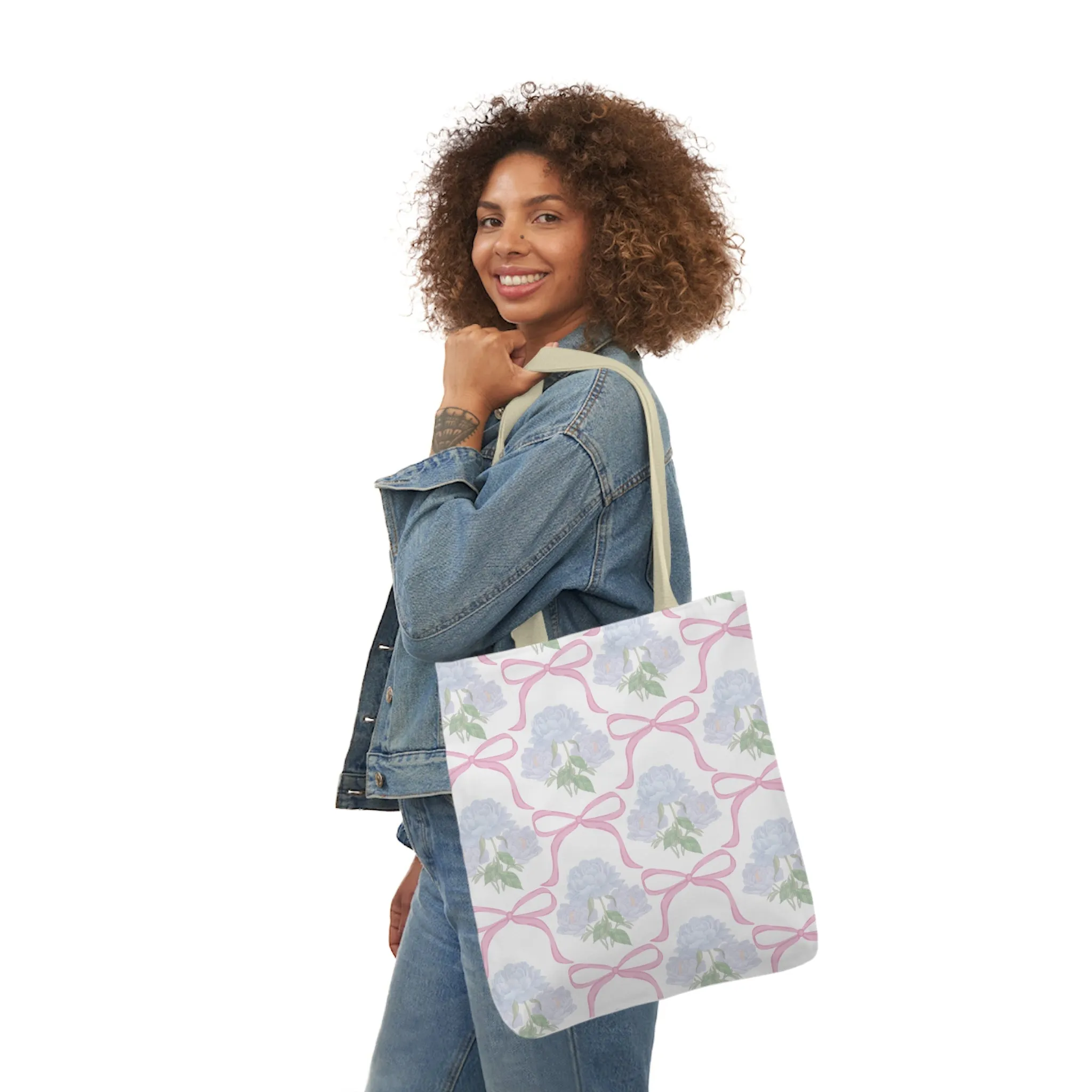 Adeline Print Canvas Tote Bag with 5-Color Straps | Lightweight, Durable, Picture-Perfect Quality