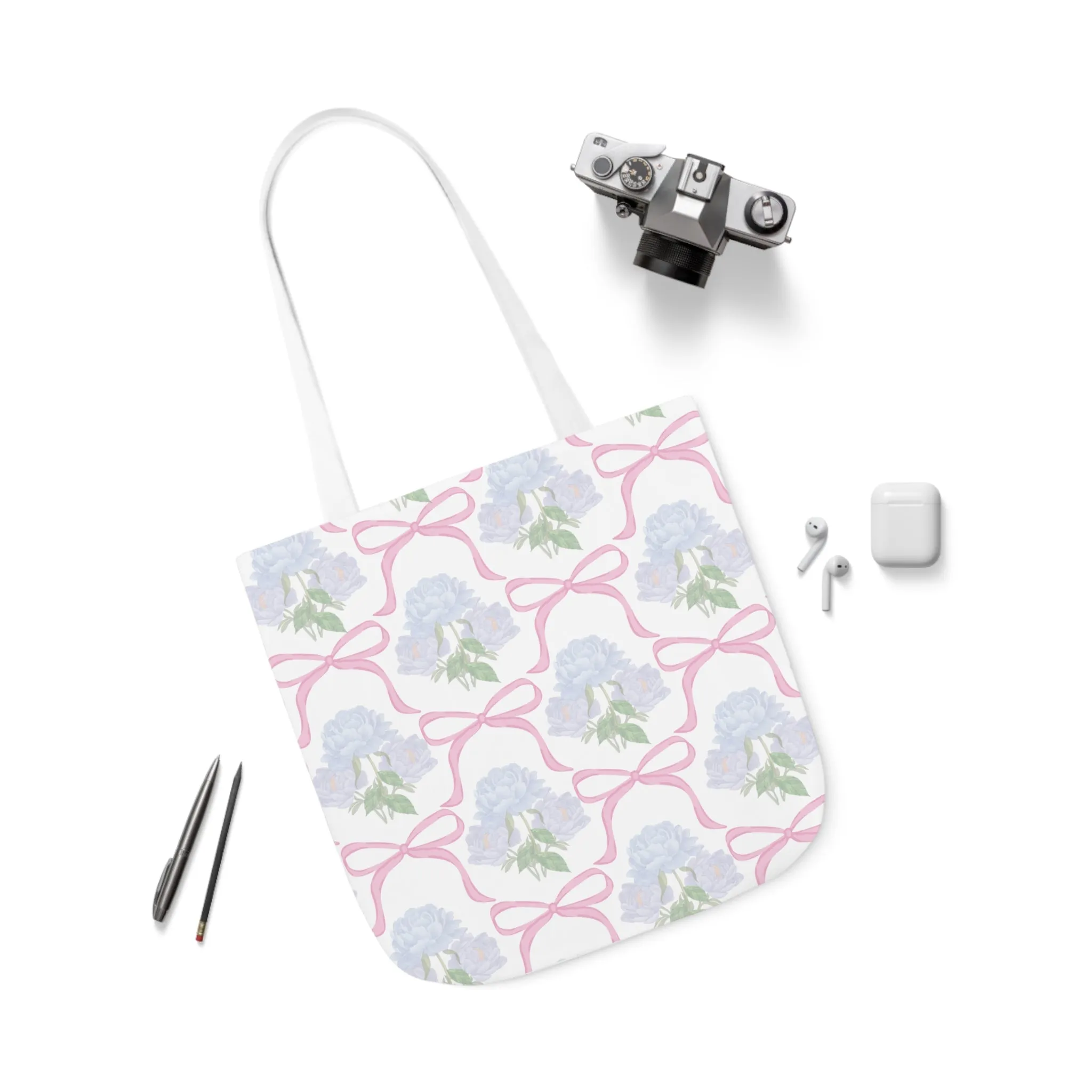Adeline Print Canvas Tote Bag with 5-Color Straps | Lightweight, Durable, Picture-Perfect Quality