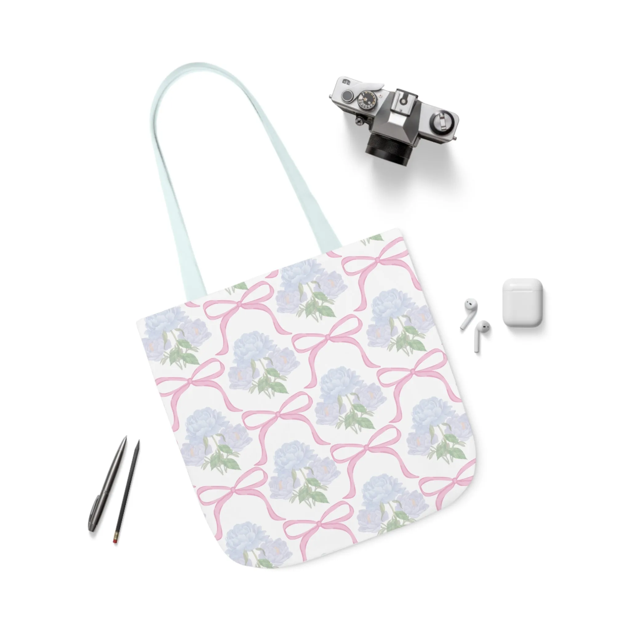 Adeline Print Canvas Tote Bag with 5-Color Straps | Lightweight, Durable, Picture-Perfect Quality