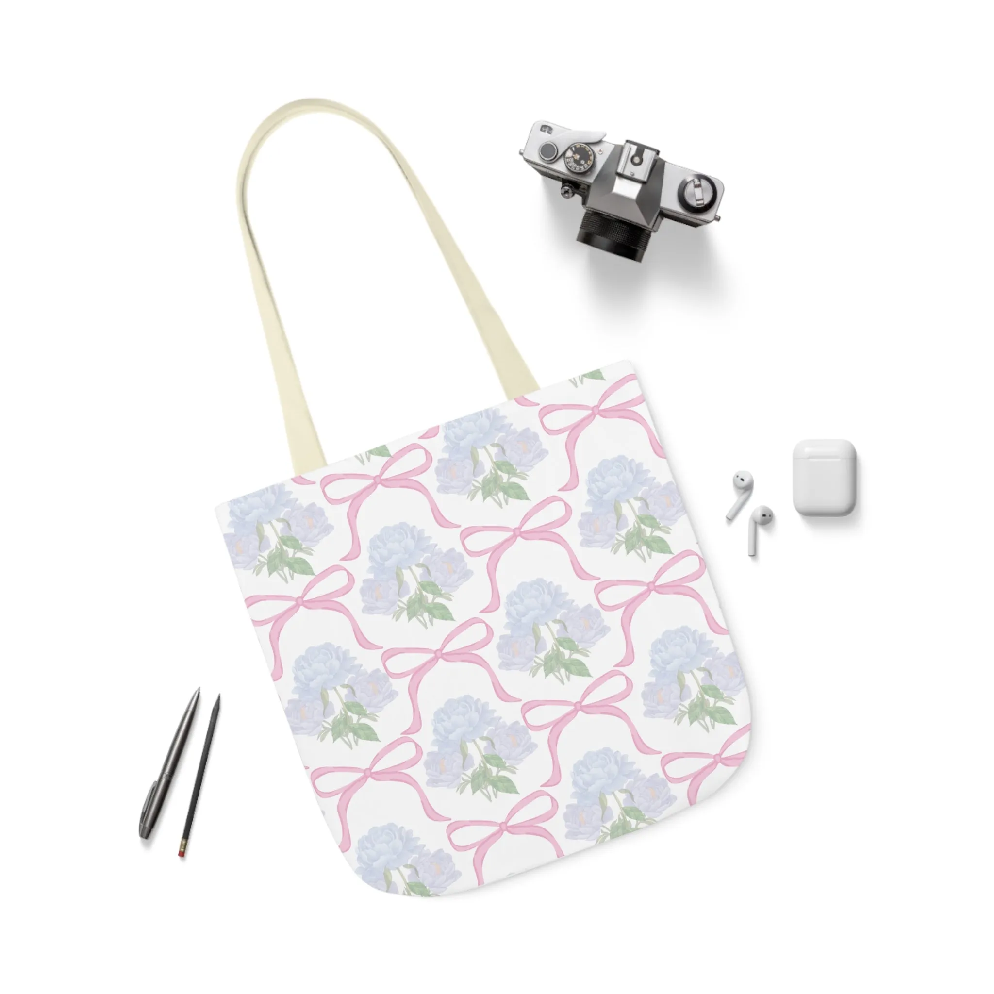 Adeline Print Canvas Tote Bag with 5-Color Straps | Lightweight, Durable, Picture-Perfect Quality