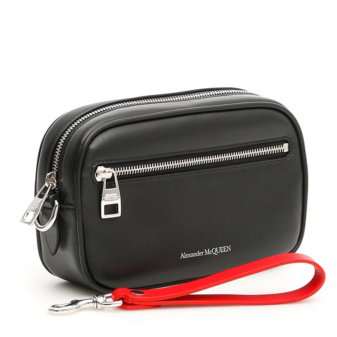 Alexander McQueen Classic Zip Wash Bag
