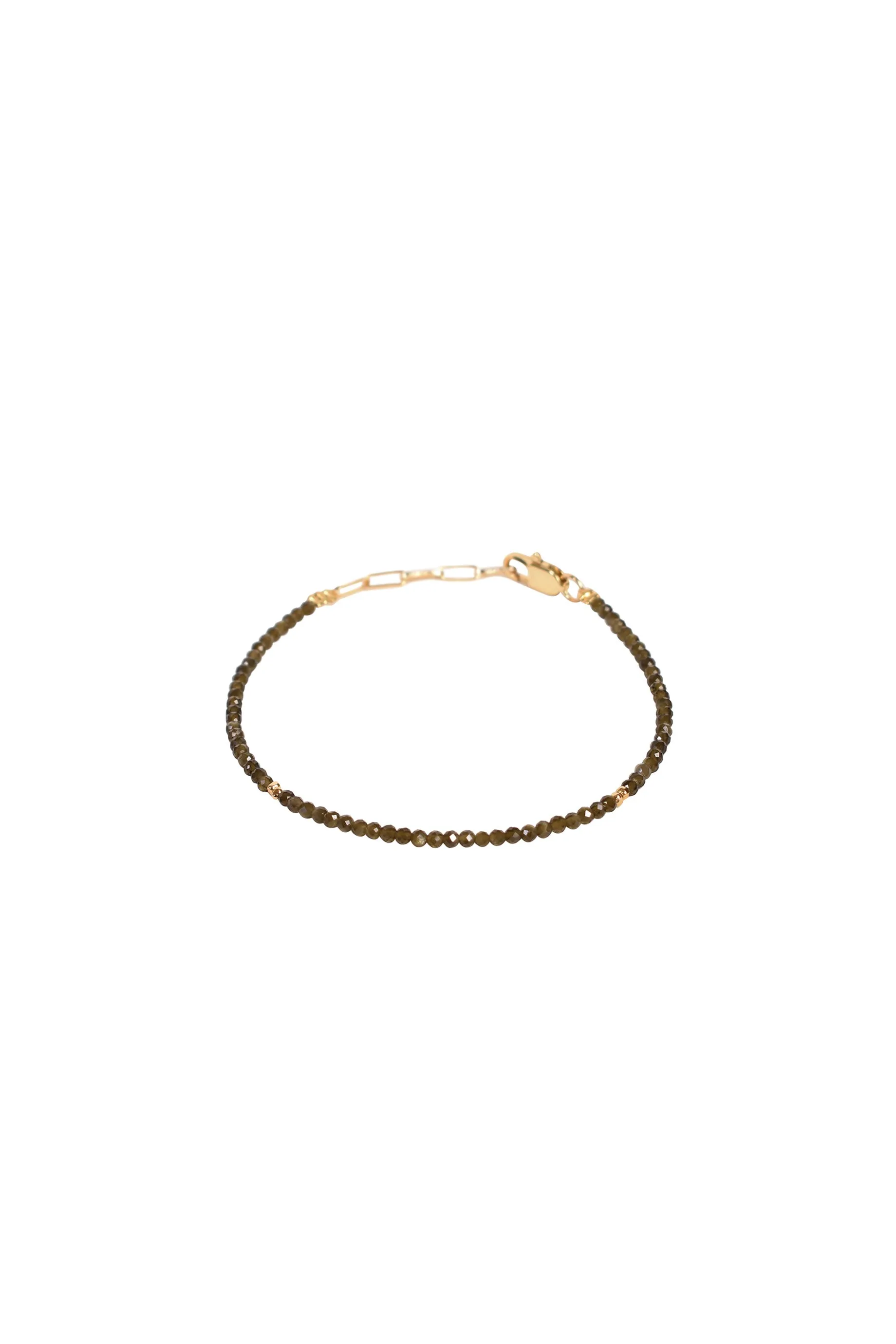 Alouette Design
 Seed Bracelet - Olive