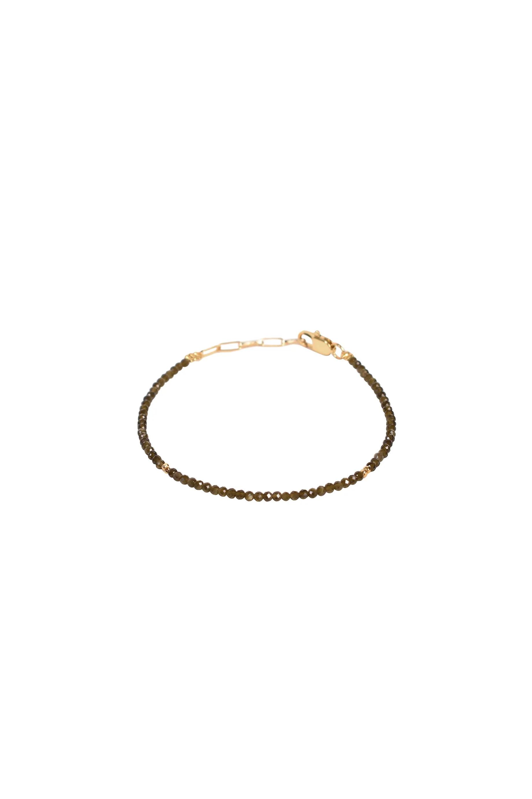 Alouette Design
 Seed Bracelet - Olive