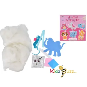 Animal Sewing Kit For Kids (6 Assorted) In Colour Box