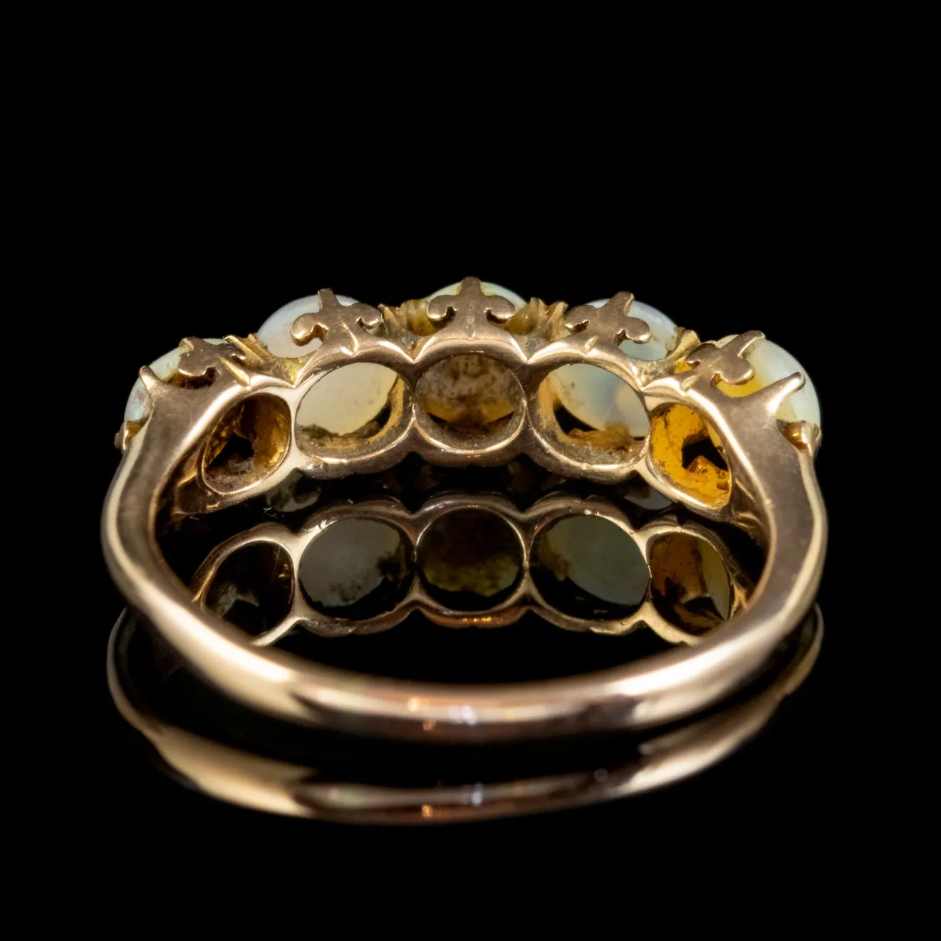 Antique Victorian Natural Pearl Ring 15ct Gold Circa 1900