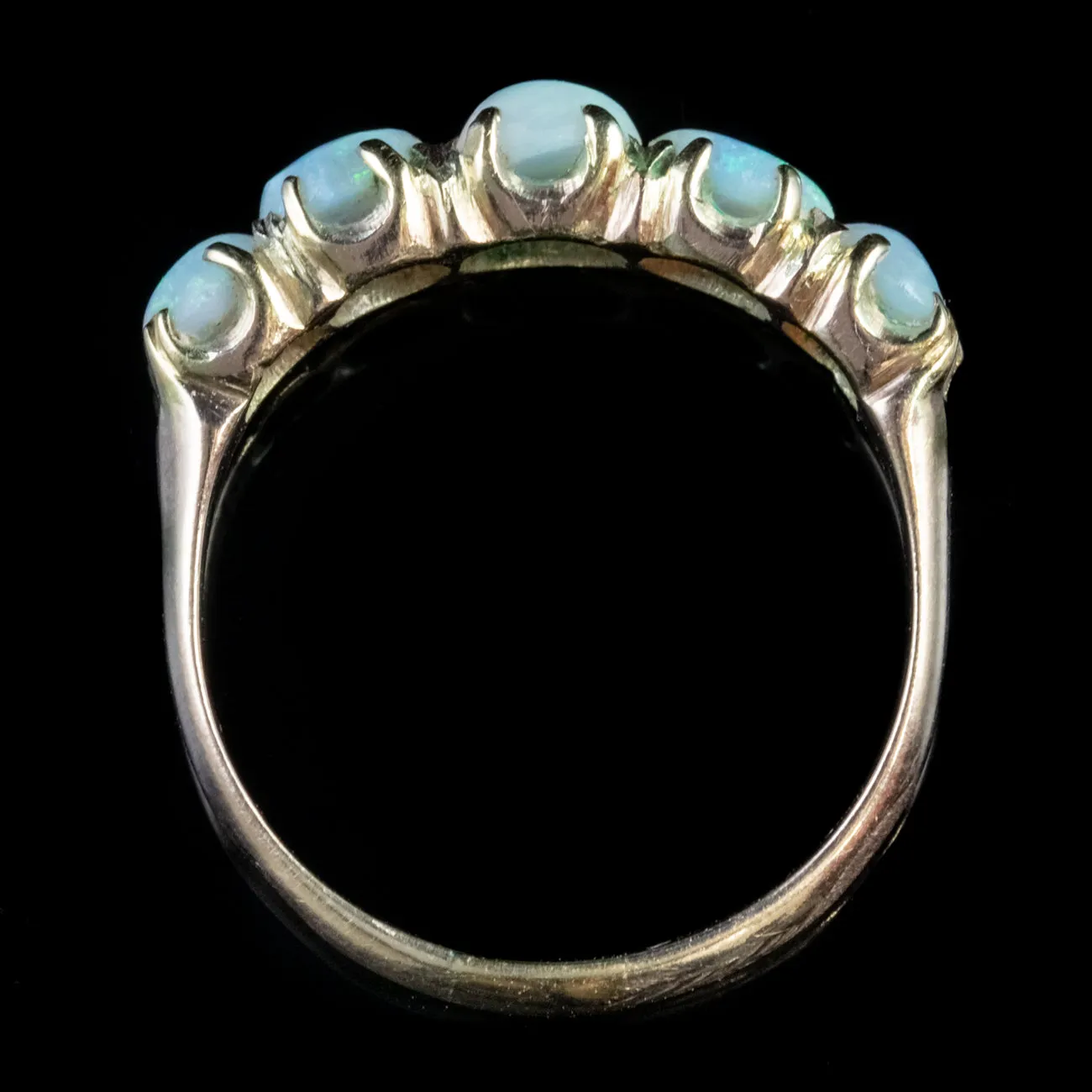 Antique Victorian Opal Ring 9Ct Gold Circa 1900