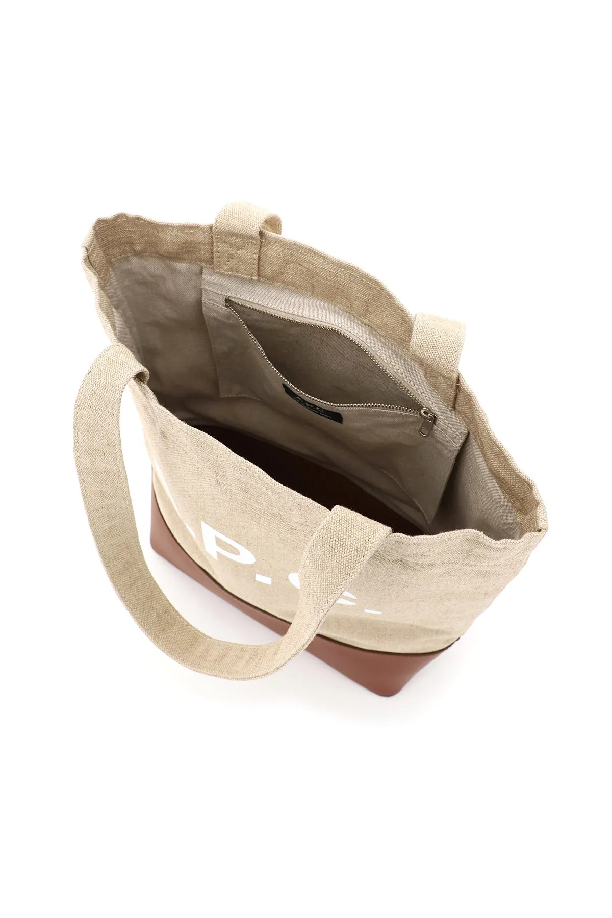A.P.C. Axelle Logo Print Tote Bag