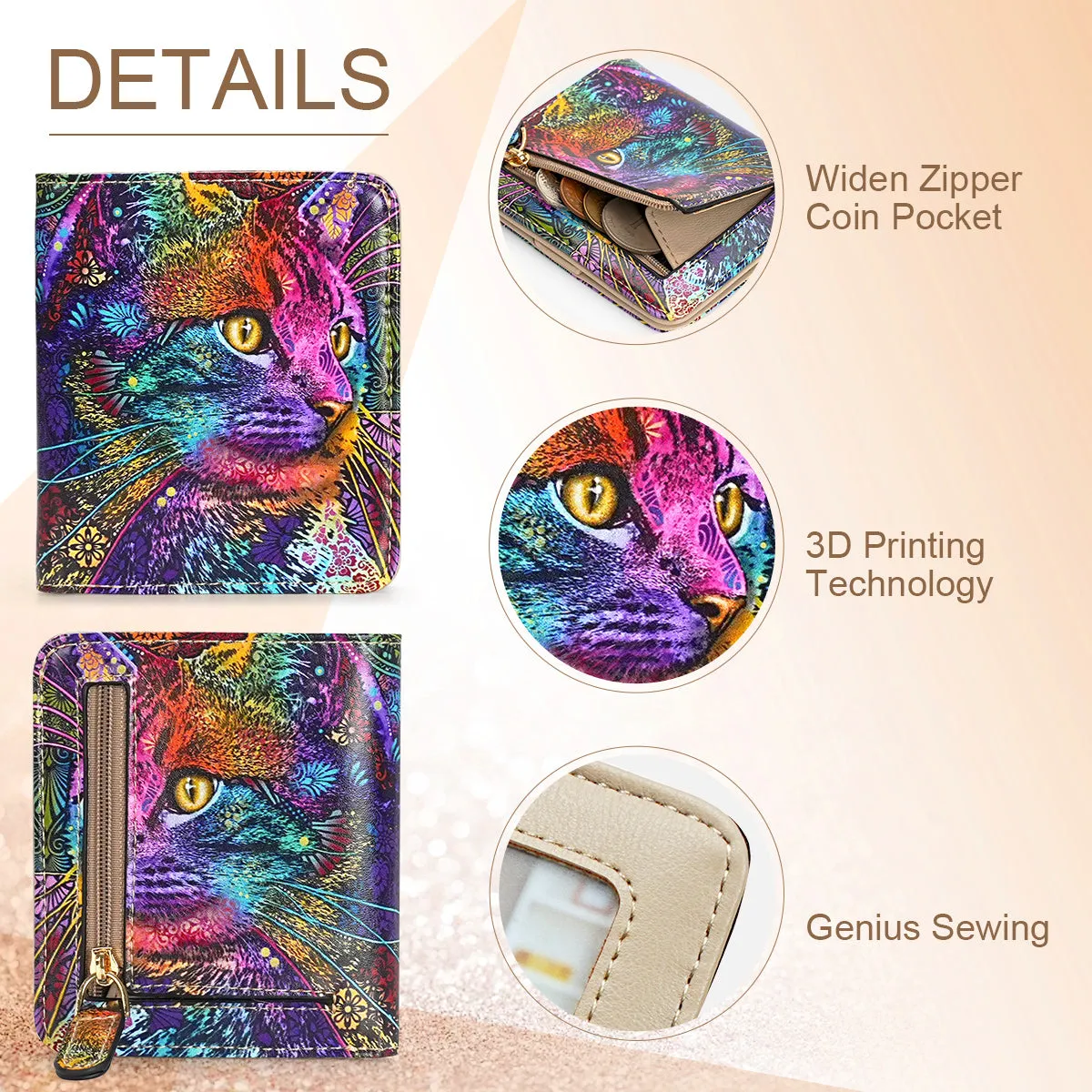 APHISON Ultra Slim RFID Small Womens Wallet - 125 Cartoon
