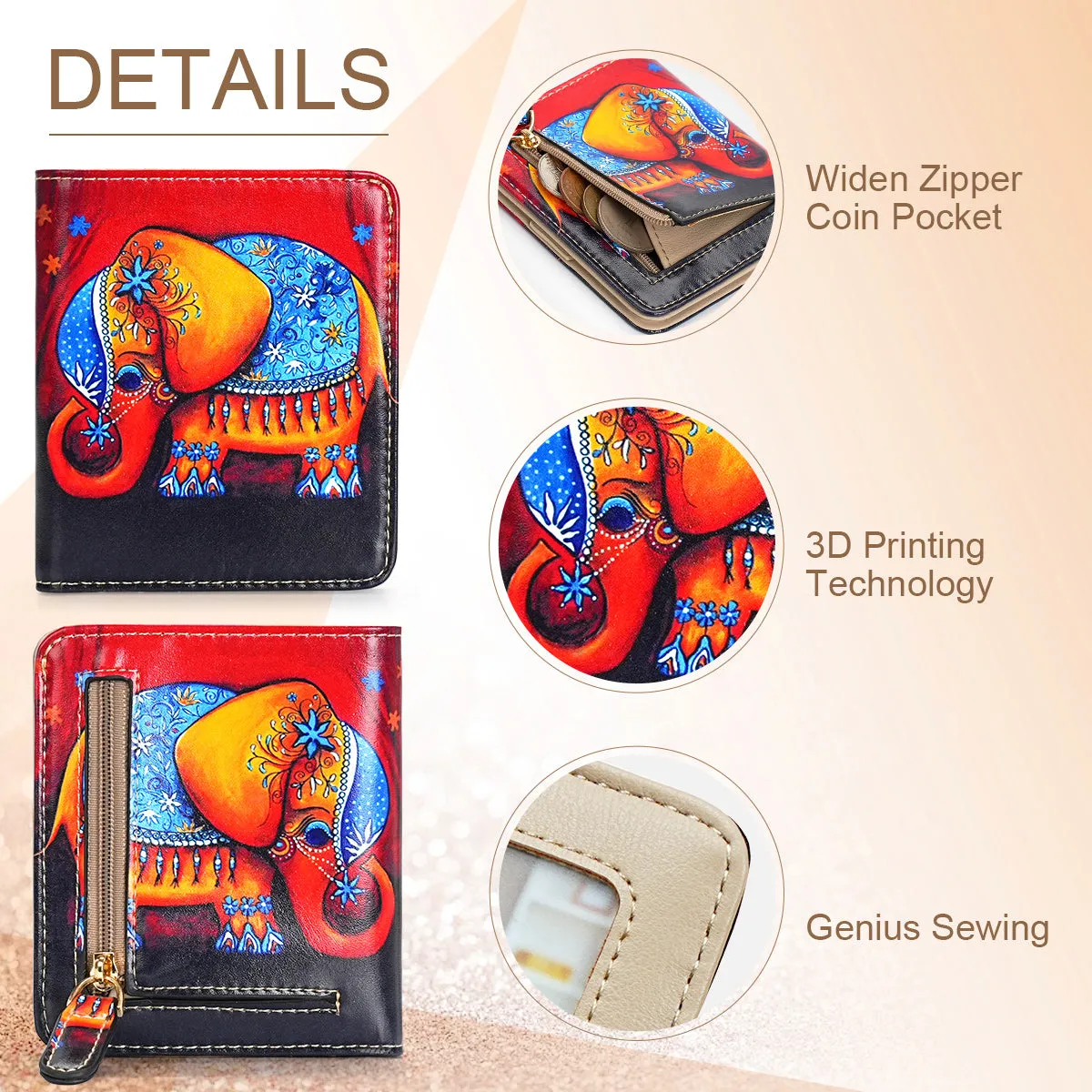 APHISON Ultra Slim RFID Small Womens Wallet - 125 Cartoon