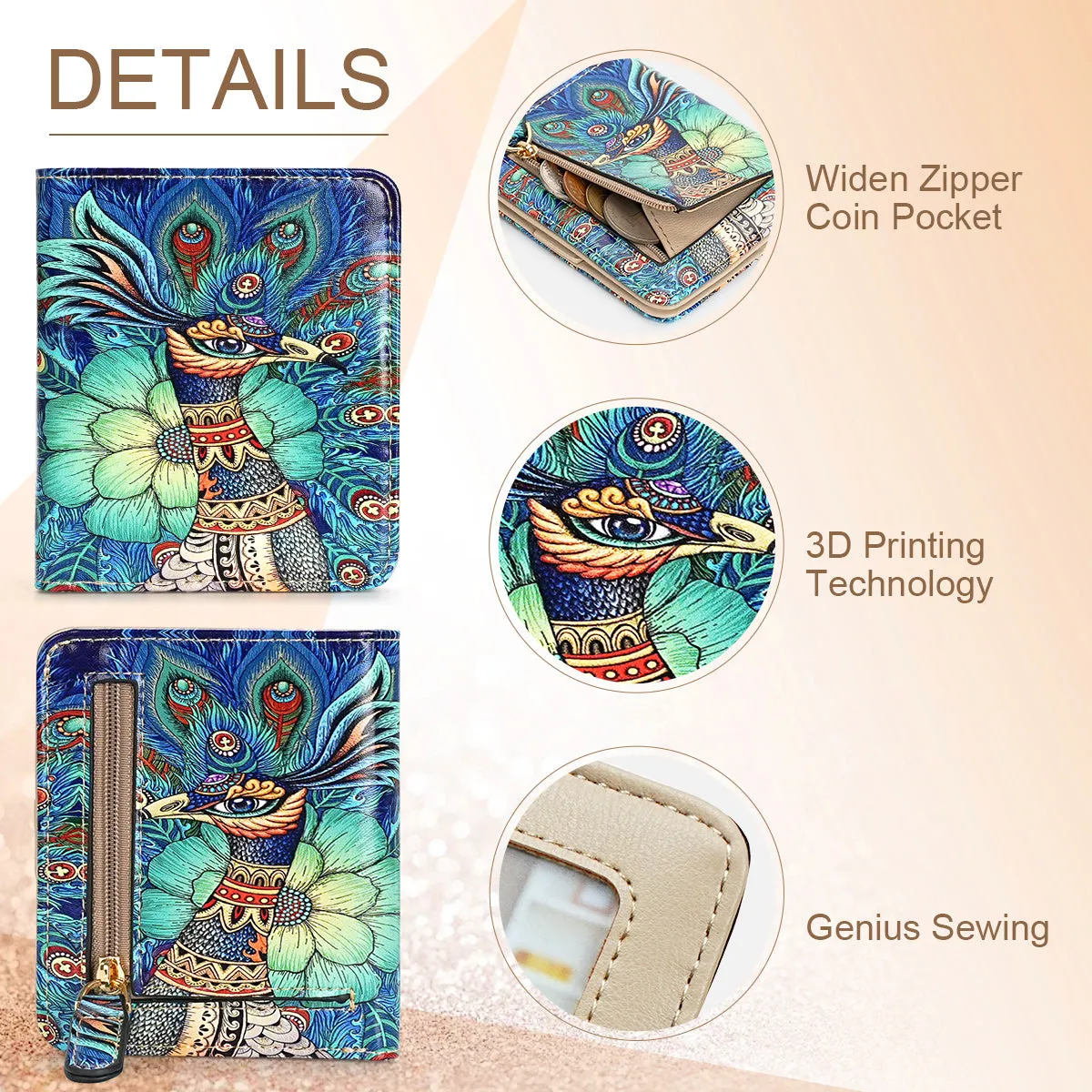 APHISON Ultra Slim RFID Small Womens Wallet - 125 Cartoon