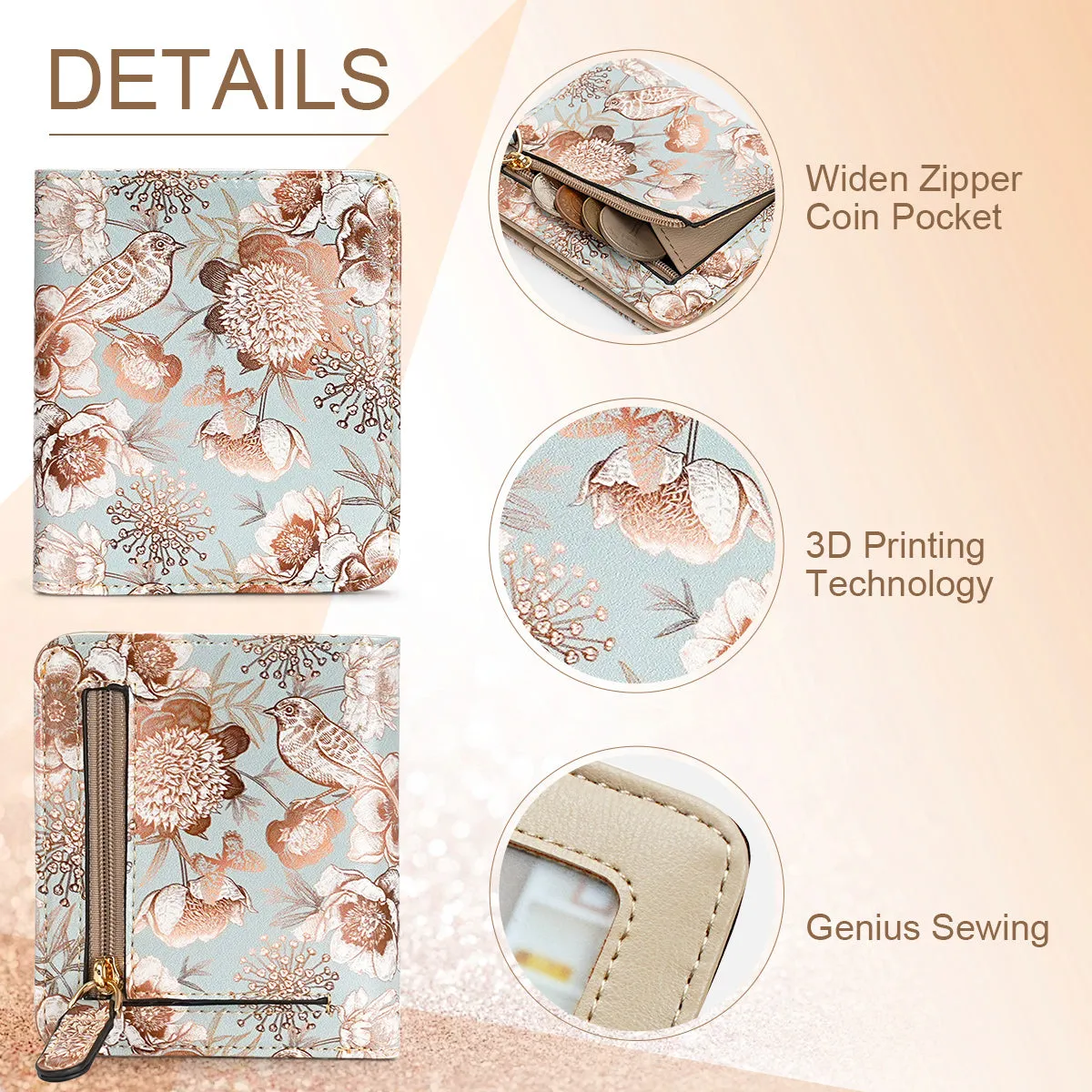 APHISON Ultra Slim RFID Small Womens Wallet - 125 Cartoon