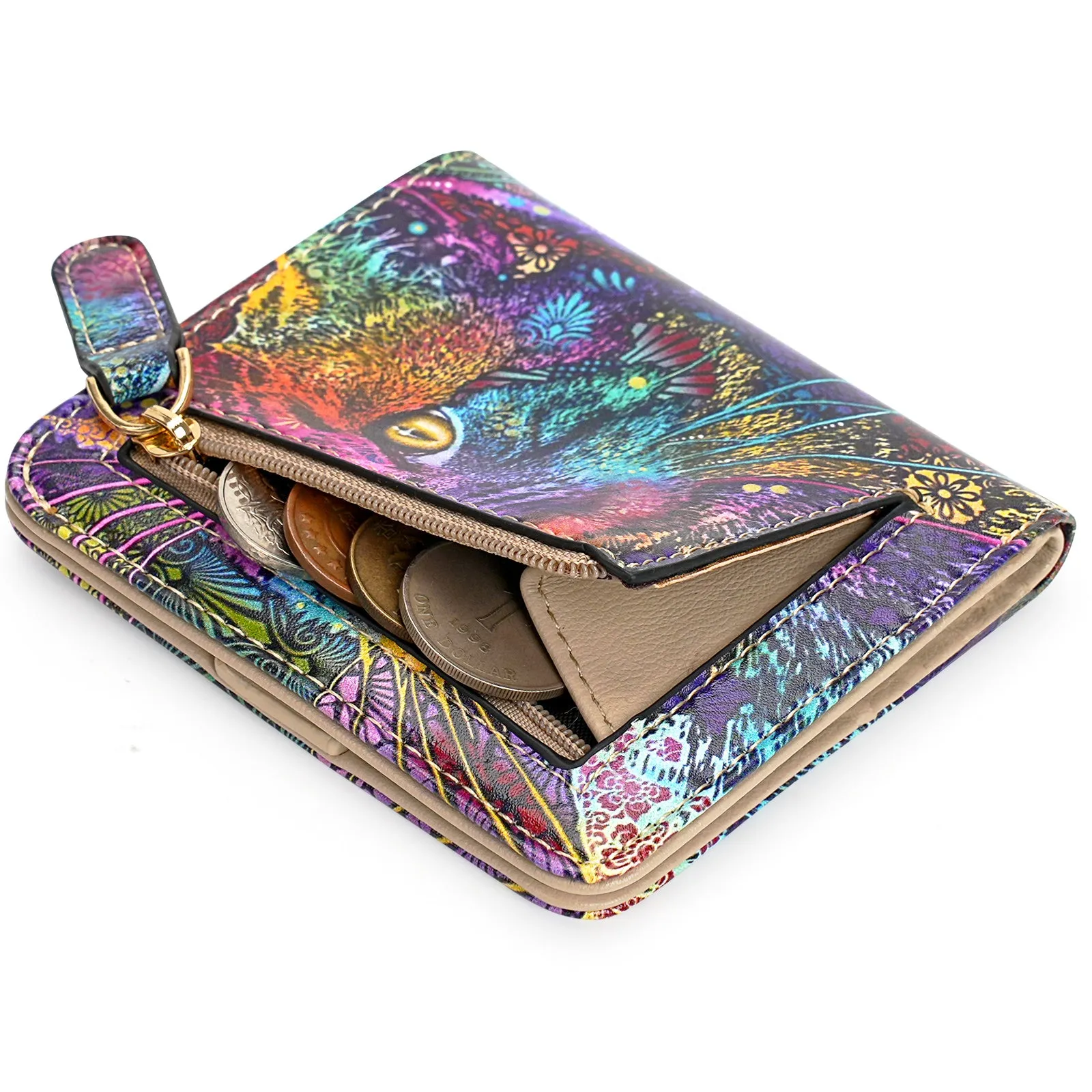 APHISON Ultra Slim RFID Small Womens Wallet - 125 Cartoon