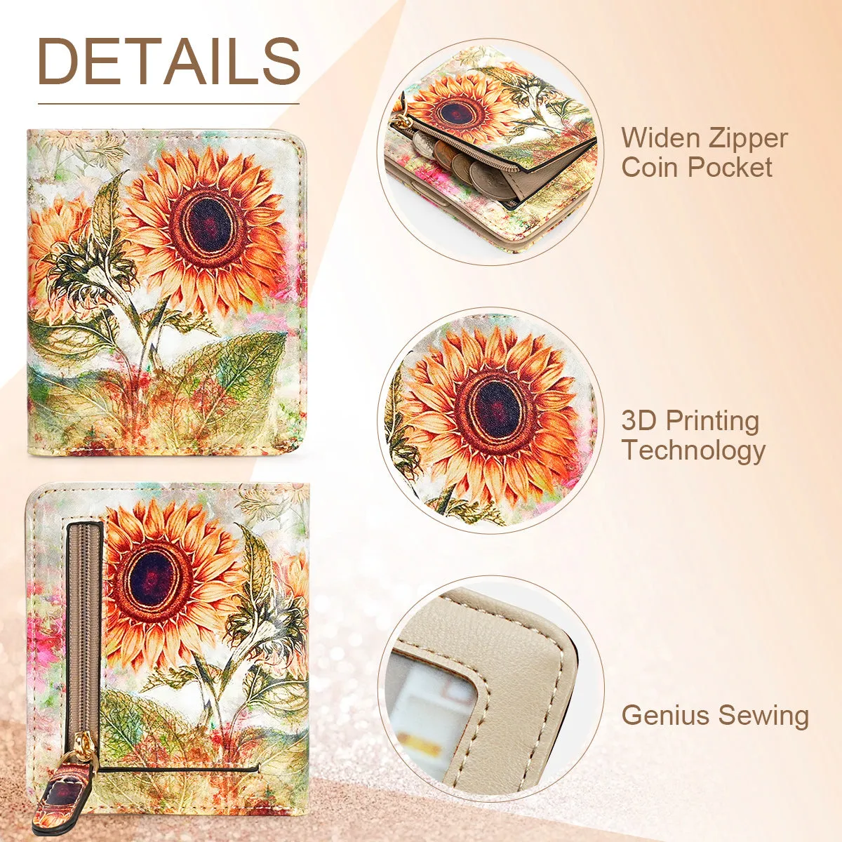 APHISON Ultra Slim RFID Small Womens Wallet - 125 Cartoon