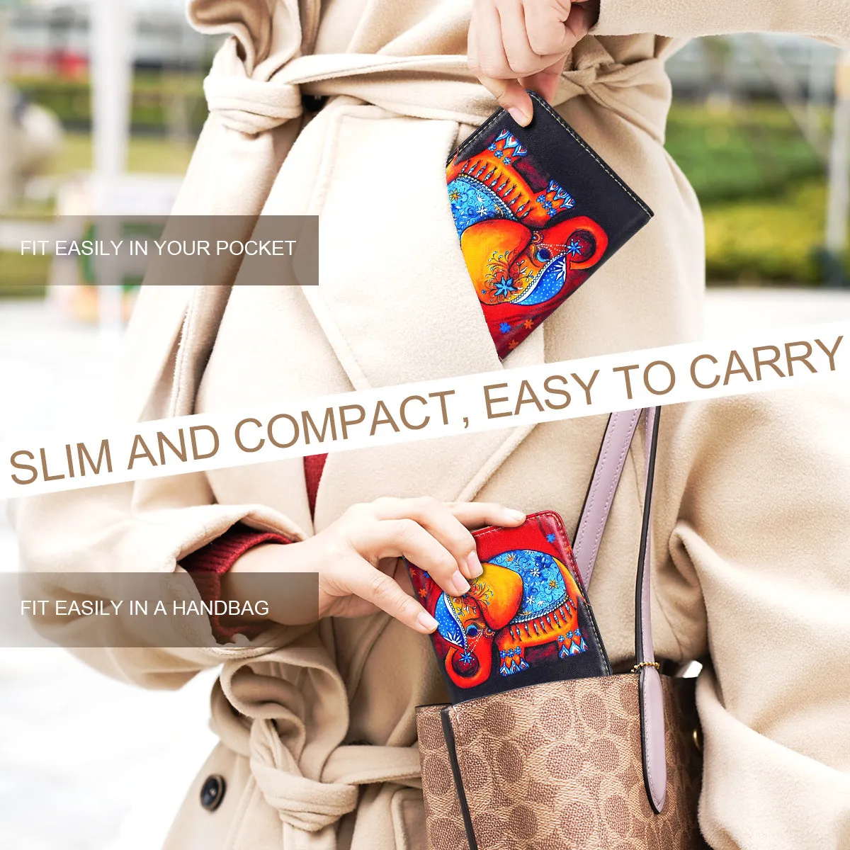 APHISON Ultra Slim RFID Small Womens Wallet - 125 Cartoon
