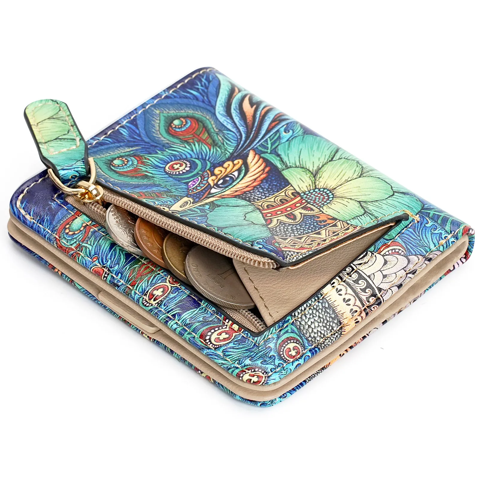 APHISON Ultra Slim RFID Small Womens Wallet - 125 Cartoon