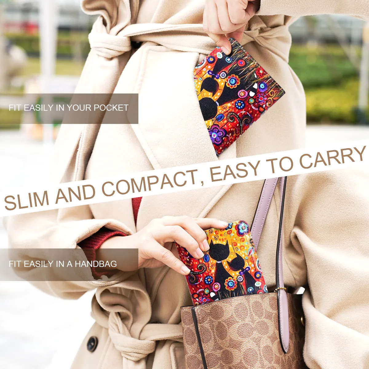 APHISON Ultra Slim RFID Small Womens Wallet - 125 Cartoon