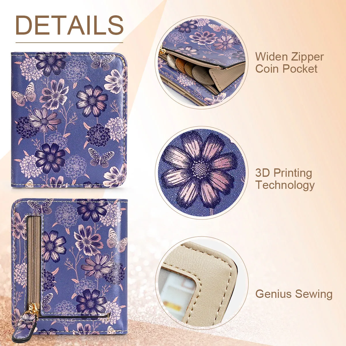 APHISON Ultra Slim RFID Small Womens Wallet - 125 Cartoon