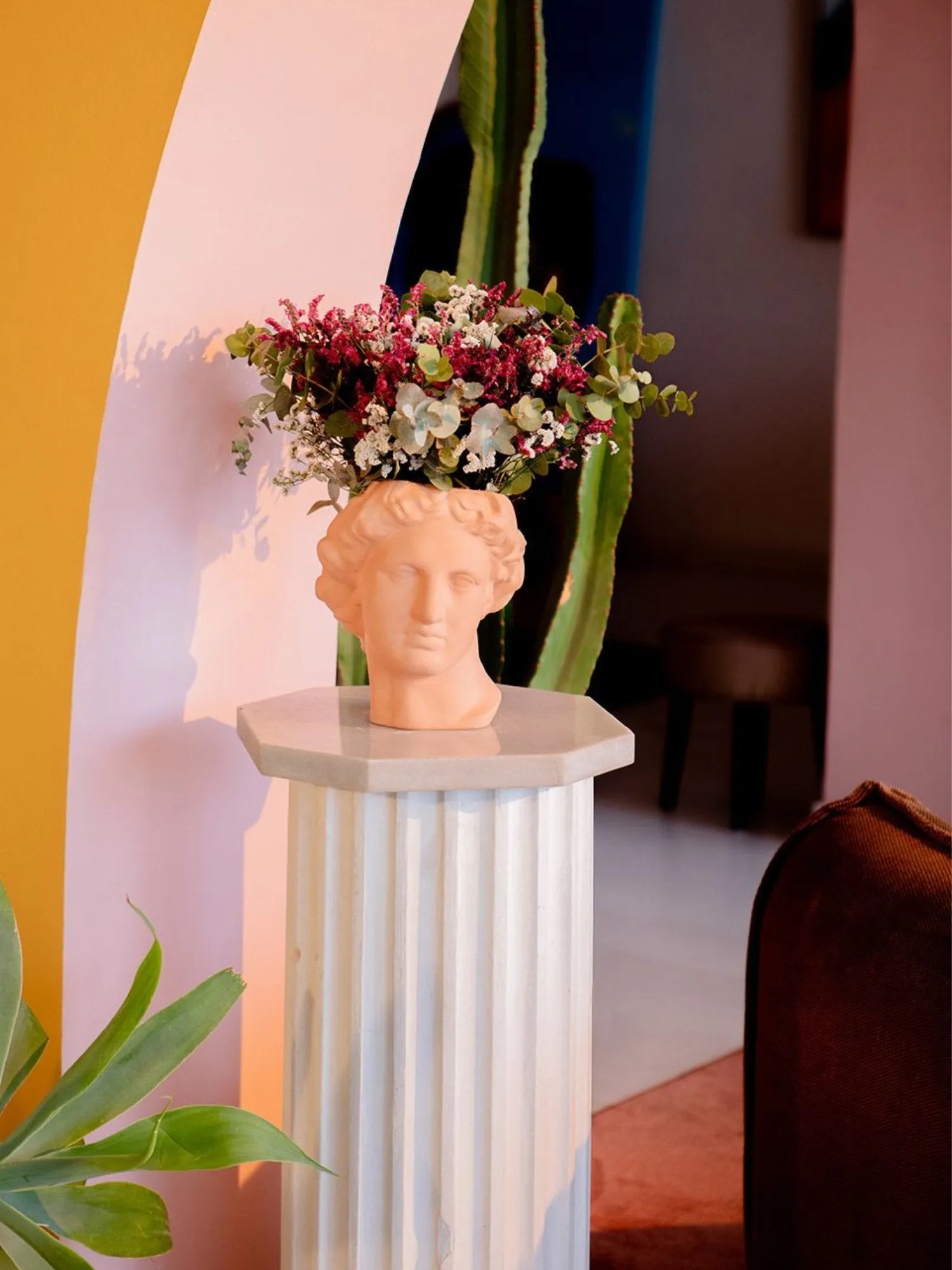Apollo Ceramic Vase, Sugar Ginger - Doiy