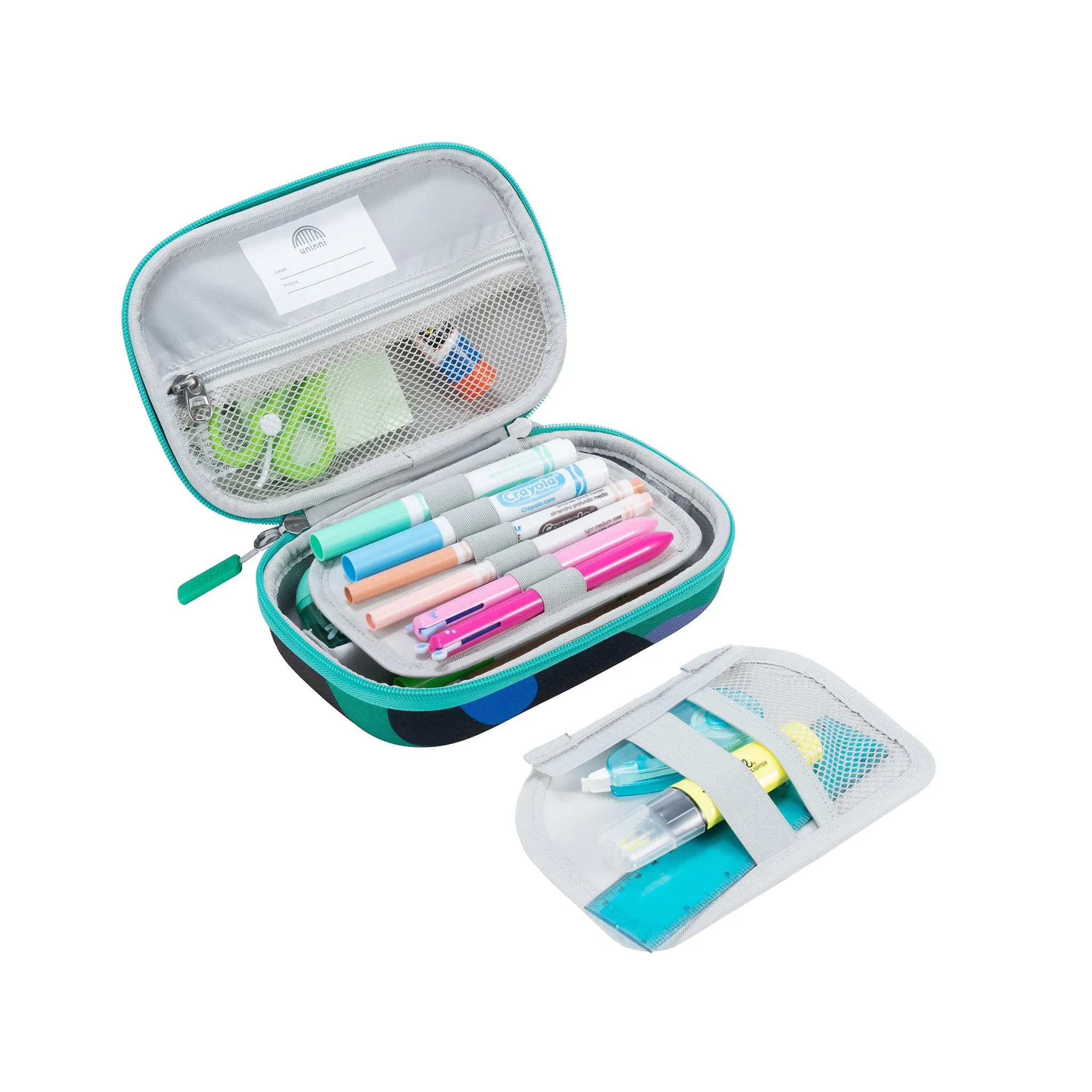 Arden Pencil Case - Camo Kid Blue/Green