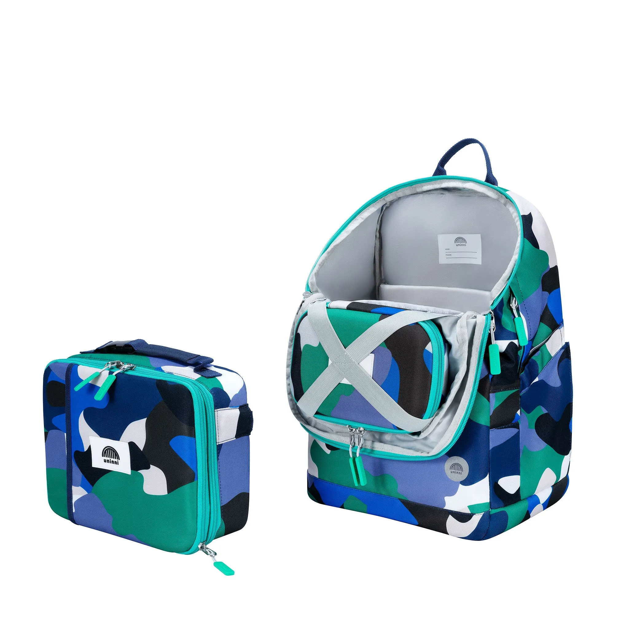 Arden Pencil Case - Camo Kid Blue/Green