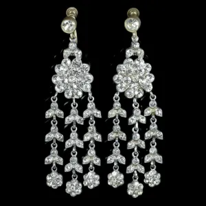 Art Deco Long Paste Earrings
