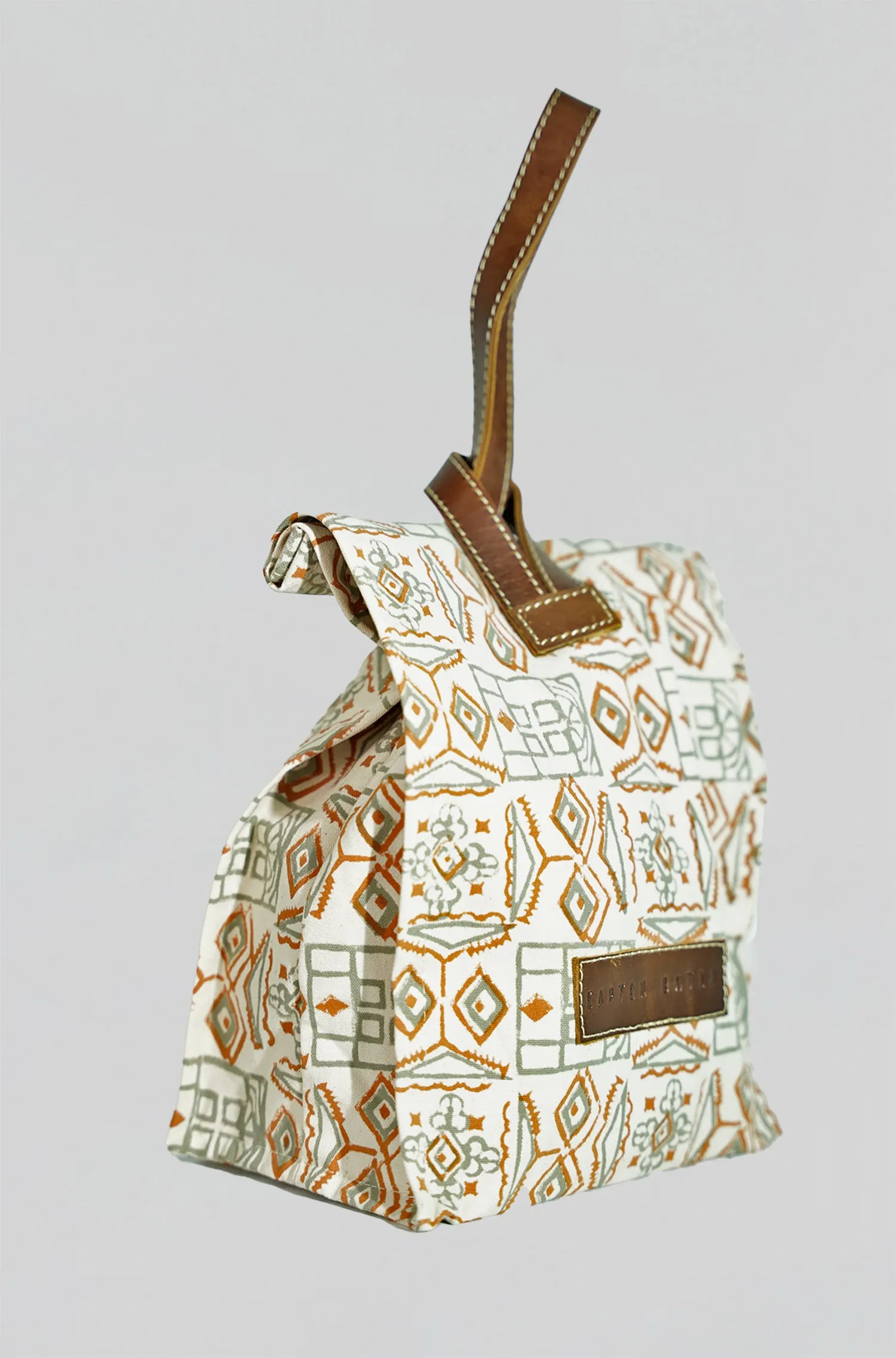 Artisanal Canvas Lunch Bag in Royal