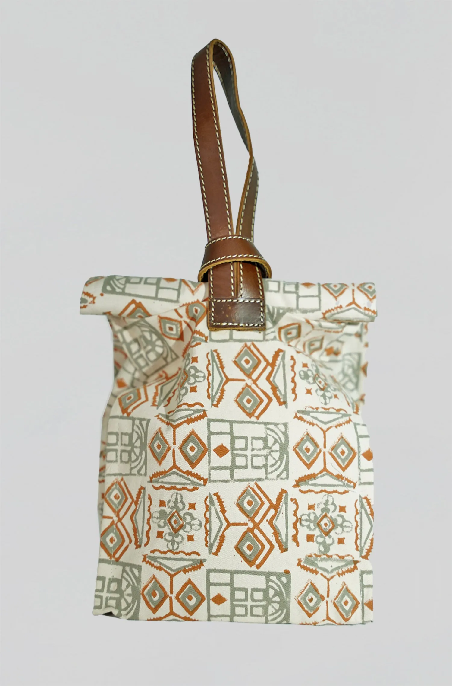 Artisanal Canvas Lunch Bag in Royal