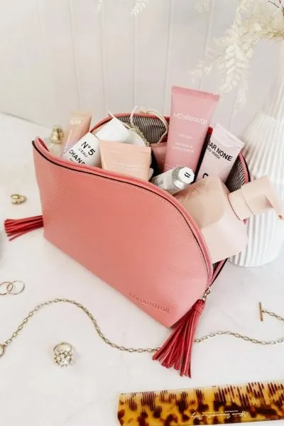 AUDREY MAKEUP CASE PEACH